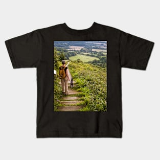 Walking on the North Downs Kids T-Shirt